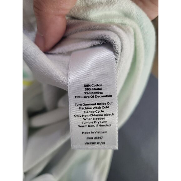 T by Talbots Womens XL UPF 50 Cozy Crush Breezy Stripe Pullover Top Slub Terry - Picture 4 of 9